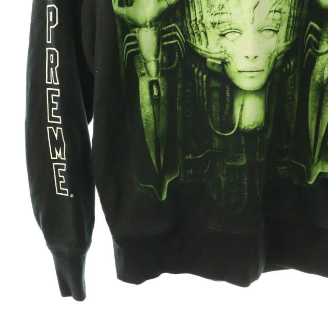 【中古】シュプリーム SUPREME 14AW H.R. Giger Pullover ギーガー パーカー スウェット プルオーバー プリント S 黒