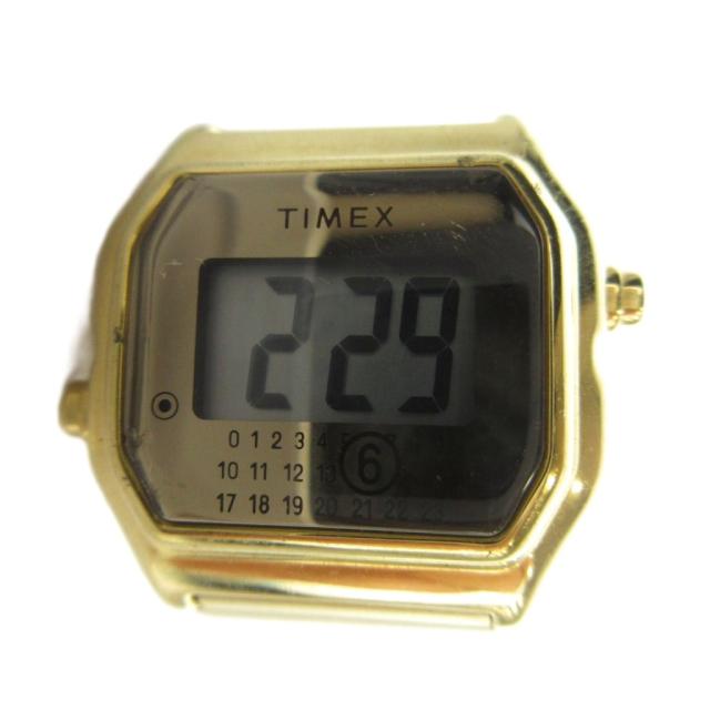 【中古】メゾンマルジェラ MM6 タイメックス TIMEX TW2Y50100 リングウォッチ 指輪型 時計 クォーツ デジタル 12号