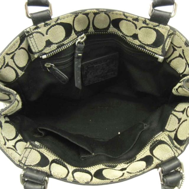 中古】コーチ COACH ハンドバッグ トート キャンバス レザー