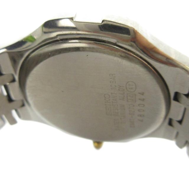 【中古】セイコー SEIKO ジャンク品 8N41-6270 ドルチェ 腕時計 ウォッチ クォーツ ロゴ シルバー色 ■GY18 /MQ_5