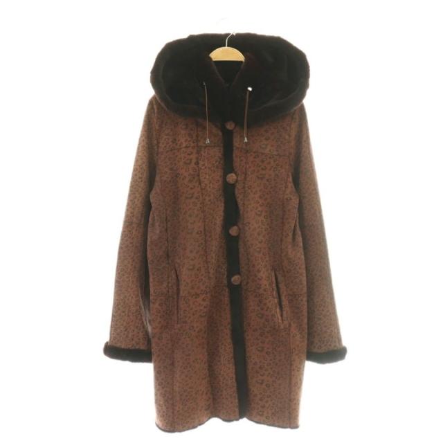 ギャルリーヴィー　フード付きコート　リバーシブル 中古】ケービーファー KB fur ファーコート ウィーゼル リバーシブル