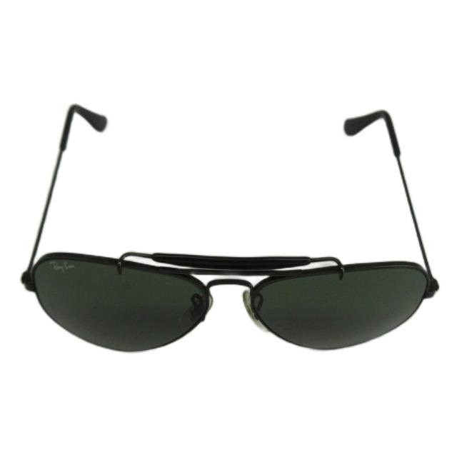 【中古】RAY BAN B&L アビエーター 眼鏡 サングラス メタルフレーム カラーレンズ ティアドロップ 58□14 黒 L2823_2