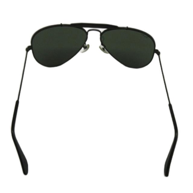 【中古】RAY BAN B&L アビエーター 眼鏡 サングラス メタルフレーム カラーレンズ ティアドロップ 58□14 黒 L2823_3