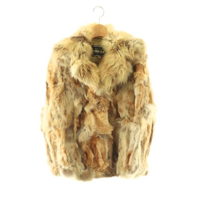 【中古】ジャジャ JHA-JHA ファーコート 毛皮 M ベージュ /ES ■GY18 レディース
