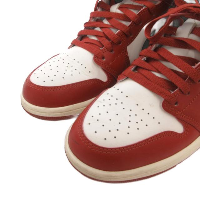 【中古】ナイキ NIKE AIR JORDAN 1 MID スニーカー シューズ ハイカット ロゴ 27.5 赤 レッド DQ8426-105_2