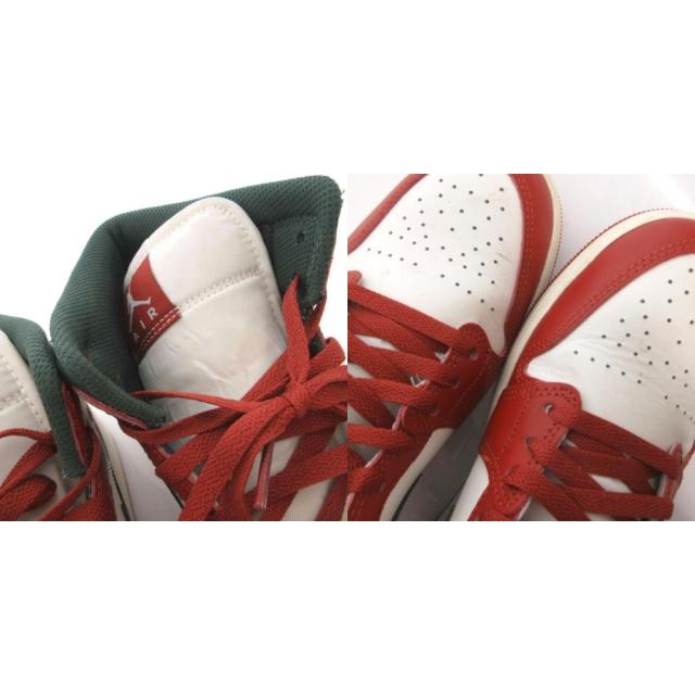 【中古】ナイキ NIKE AIR JORDAN 1 MID スニーカー シューズ ハイカット ロゴ 27.5 赤 レッド DQ8426-105_7
