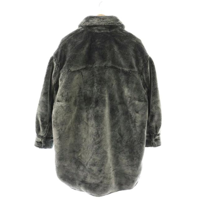【中古】ディーゼル DIESEL A17575 ファーコート フェイクファー ロング S グレー /HK レディース_1
