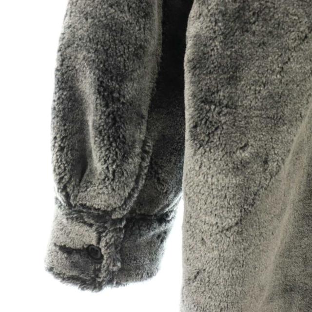 【中古】ディーゼル DIESEL A17575 ファーコート フェイクファー ロング S グレー /HK レディース_3