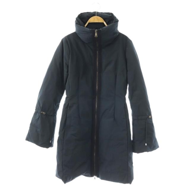 【中古】モンクレール MONCLER ALNUS アルナス ダウンコート ジップアップ 0 ネイビー 紺 C20934998200 57455