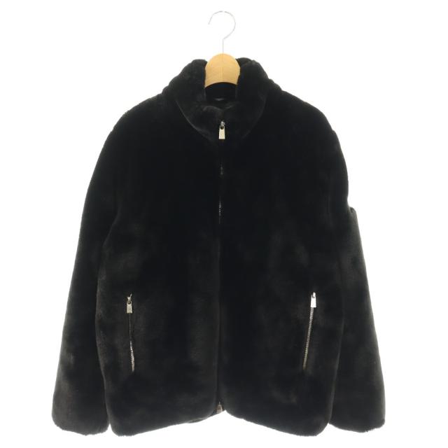 【中古】タトラス TATRAS MTSE23A4932-L ジャケット フェイクファー ロゴ ジップアップ 02 ブラック /HK ■GY17