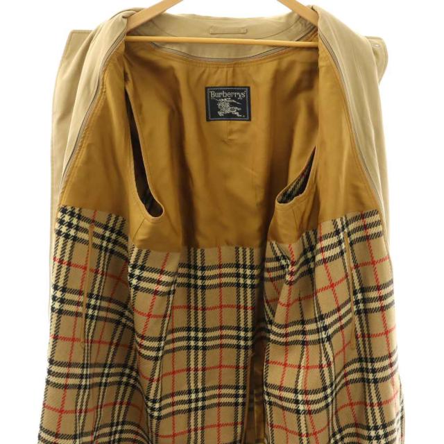 【中古】バーバリーズ Burberrys トレンチコート ノバチェック ロング ベージュ /DF ■GY18 メンズ_4