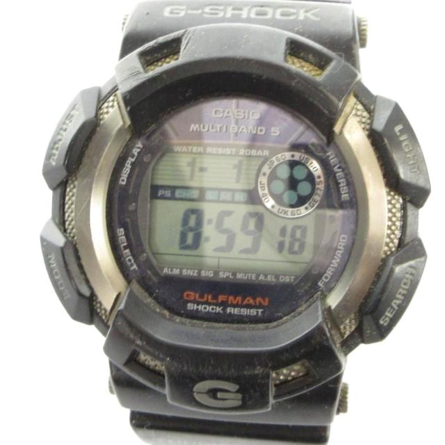 【中古】カシオジーショック CASIO G-SHOCK GW-9100 GULFMAN ガルフマン タフソーラー 腕時計 ウォッチ デジタル 黒