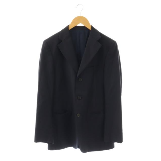 【中古】ポールスミス PAUL SMITH テーラードジャケット ブレザー アウター シングル 総裏地 ウール M 紺 ネイビー