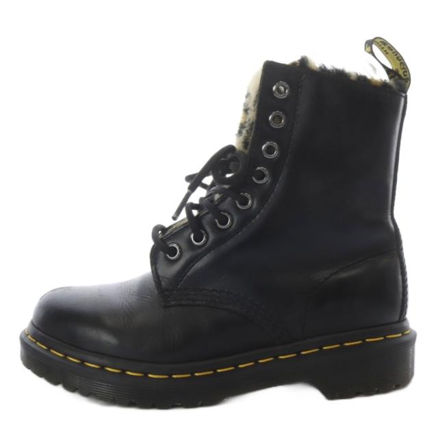 【中古】ドクターマーチン DR.MARTENS 1460 セレナ レオ 8ホールブーツ ショート ワーク レザー UK3 ブラック_1