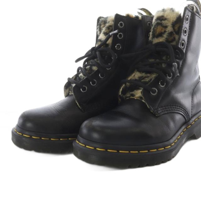 【中古】ドクターマーチン DR.MARTENS 1460 セレナ レオ 8ホールブーツ ショート ワーク レザー UK3 ブラック_4