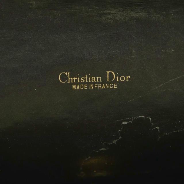 【中古】ディオール Christian Dior クラッチペダル御徒面子 寄り合い御徒面子 トロッター柄 ベージュ 黒 /MI ■GY18 レディース