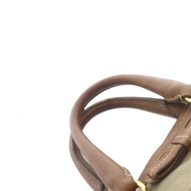【中古】プラダ PRADA ハンドバッグ ロゴジャガード レザー 茶色 ブラウン /SR ■GY17 ■OH レディース_5