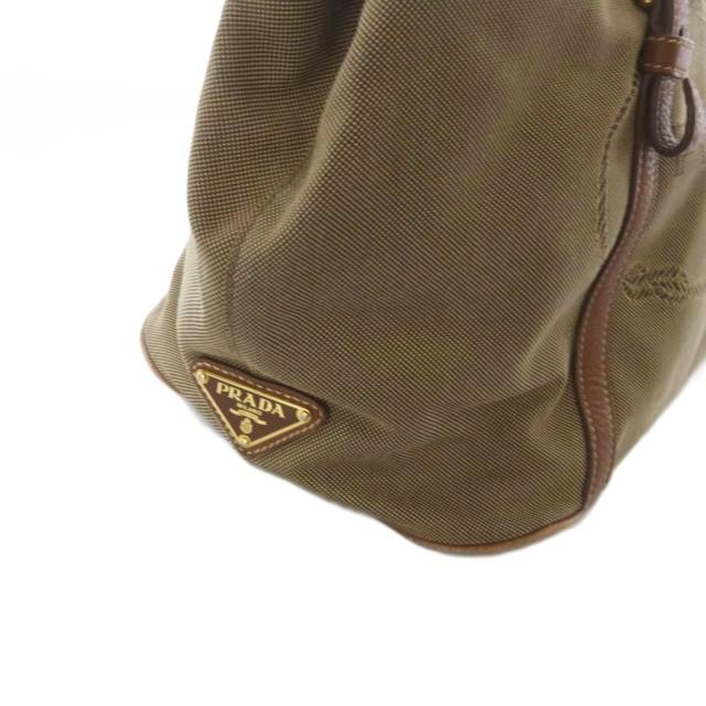 【中古】プラダ PRADA ハンドバッグ ロゴジャガード レザー 茶色 ブラウン /SR ■GY17 ■OH レディース_7