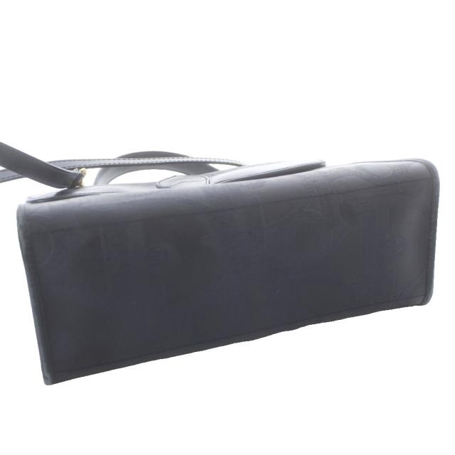 【中古】クリスチャンディオール Christian Dior 2way ショルダーバッグ ハンドバッグ トロッター レザー PVC 総柄 紺_3
