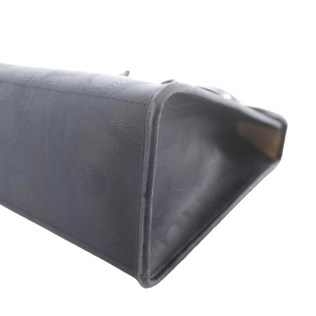【中古】クリスチャンディオール Christian Dior 2way ショルダーバッグ ハンドバッグ トロッター レザー PVC 総柄 紺_4