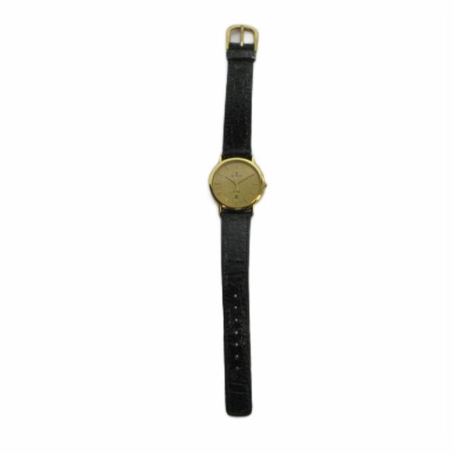 【中古】ウォルサム WALTHAM G930583 腕時計 ウォッチ クォーツ レザーベルト カレンダー付き デイト ゴールド色_1