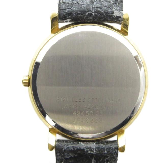 【中古】ウォルサム WALTHAM G930583 腕時計 ウォッチ クォーツ レザーベルト カレンダー付き デイト ゴールド色_5