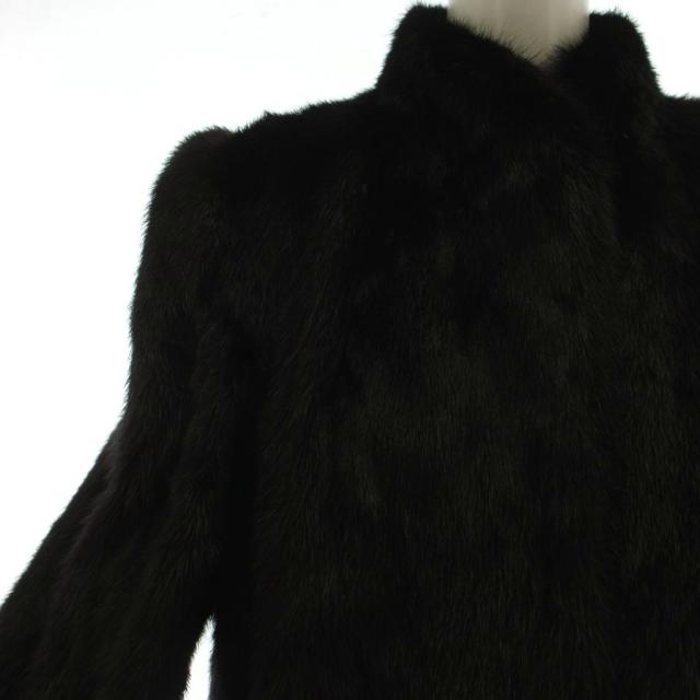 【中古】ルパンファー LUPIAN FUR ファーコート 毛皮コート 13 ダークブラウン ミンク ハーフ丈 /GG ■GY13_5