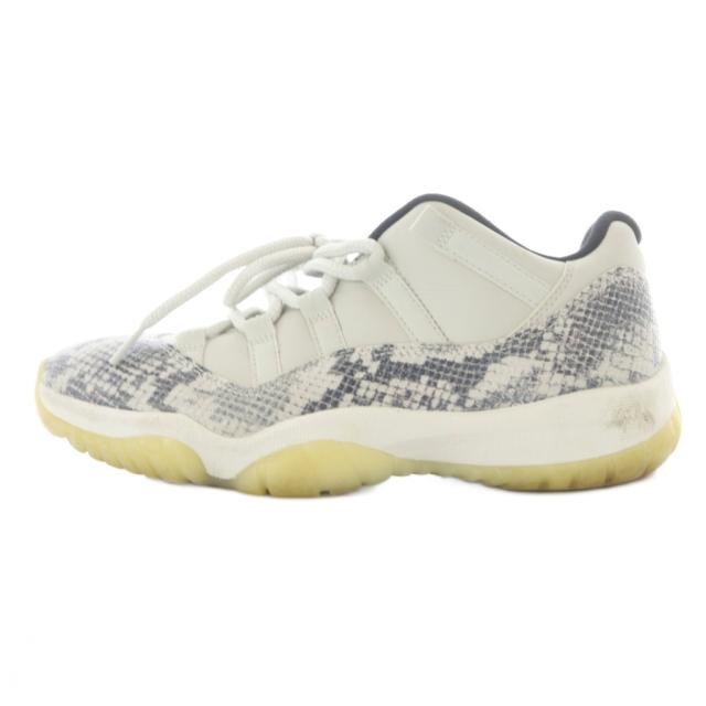 【中古】ナイキ NIKE AIR JORDAN 11 RETRO LOW LE スニーカー 26cm 白 ライトグレー CD6846-002 /SR ■GY18 メンズ