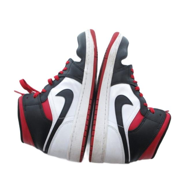 【中古】ナイキ NIKE Air Jordan 1 Mid エアジョーダン1 ミッド スニーカー シューズ ハイカット 27 白 DQ8426-106_7