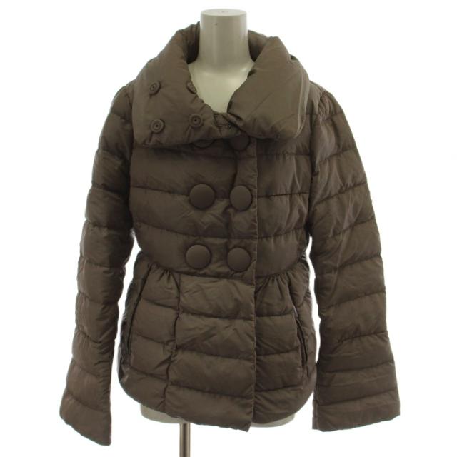 【中古】モンクレール MONCLER KELLY ケリー ダウンジャケット 1 グレージュ 長袖 120934539600 /GG ■GY18