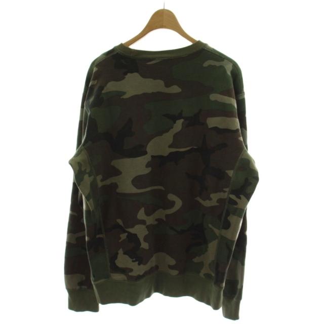 【中古】SUPREME 15AW BOX LOGO Crewneck CAMO ボックスロゴ クルーネック スウェット トレーナー カーキ カモフラ_1