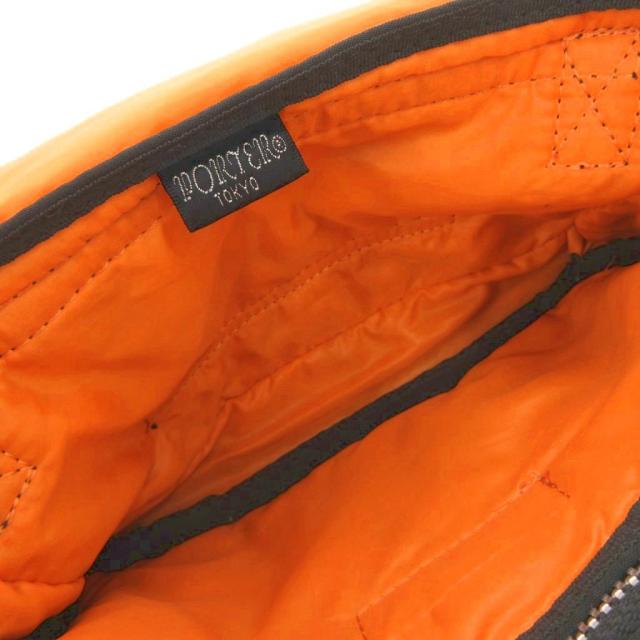 【中古】ポーター PORTER TANKER ショルダーバッグ クロスボディ 斜め掛け ビジネス ナイロン ロゴ刺繍 黒_5