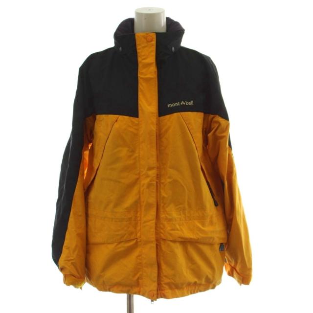 【中古】モンベル Montbell ゴアテックス マウンテンパーカー ジャンパー M 黄 紺 長袖 /GG ■GY18 レディース