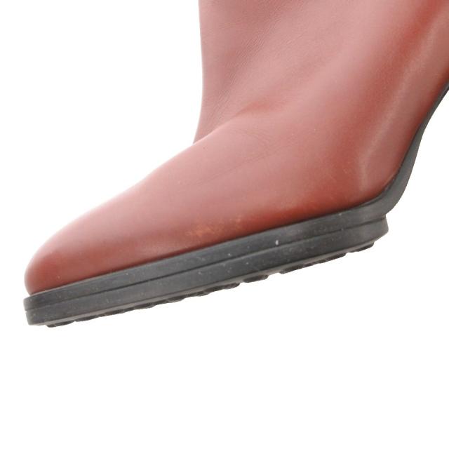 【中古】トッズ TOD'S ロングブーツ レザー ベルト チャンキーヒール 36.5 茶 ブラウン /FF ■GY18 レディース_7