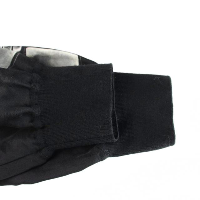 【中古】ルイヴィトン ジッパープリント カーディガン ニット 長袖 シルク M 黒 RW231B /MW_5