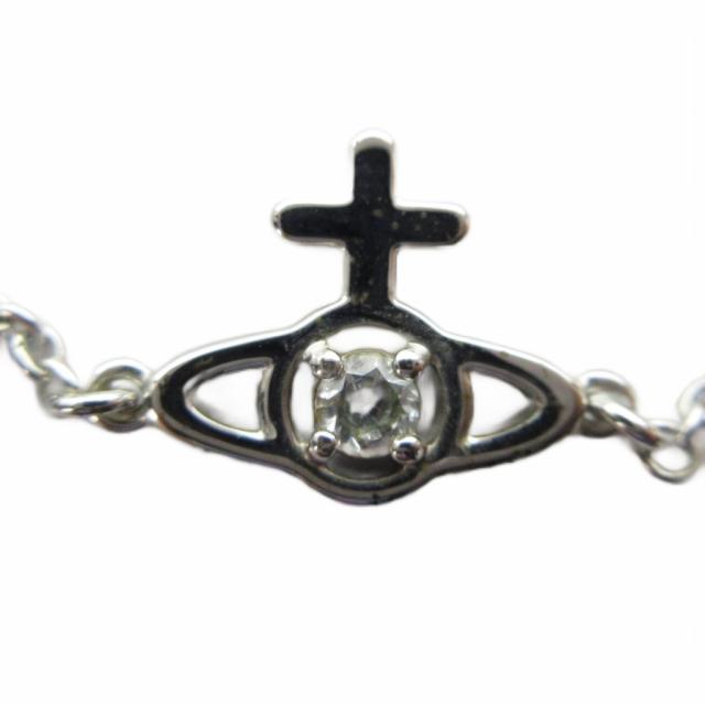 【中古】ヴィヴィアンウエストウッド Vivienne Westwood ブレスレット アクセサリー ロゴ バングル シルバー色