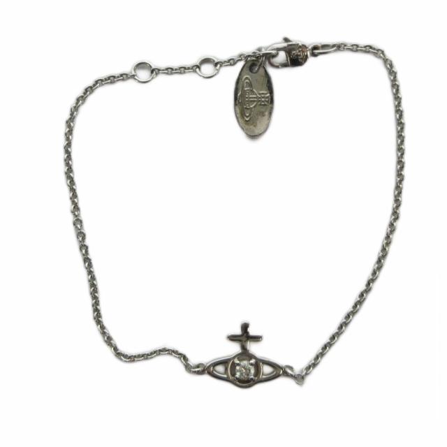 【中古】ヴィヴィアンウエストウッド Vivienne Westwood ブレスレット アクセサリー ロゴ バングル シルバー色_2