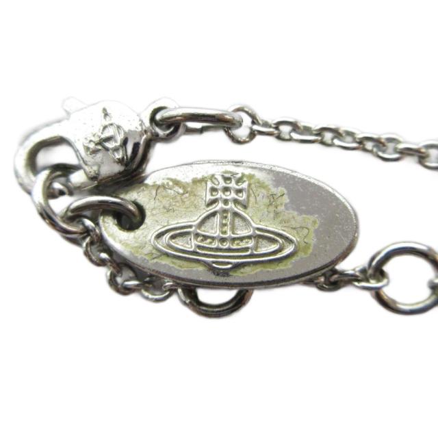 【中古】ヴィヴィアンウエストウッド Vivienne Westwood ブレスレット アクセサリー ロゴ バングル シルバー色_4