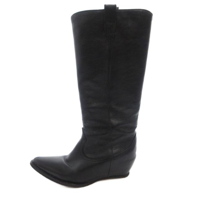 【中古】マルタンマルジェラ 22 Martin Margiela 22 ロングブーツ レザー 36 黒 ブラック /FF ■GY11 レディース_1