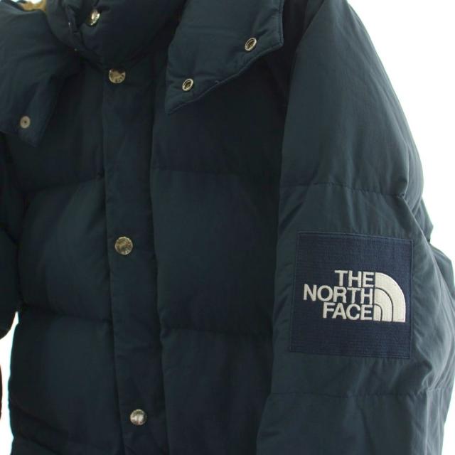 【中古】ザノースフェイス CAMP SIERRA SHORT キャンプシェラショート ダウンジャケット M 紺 長袖 フード付き_3