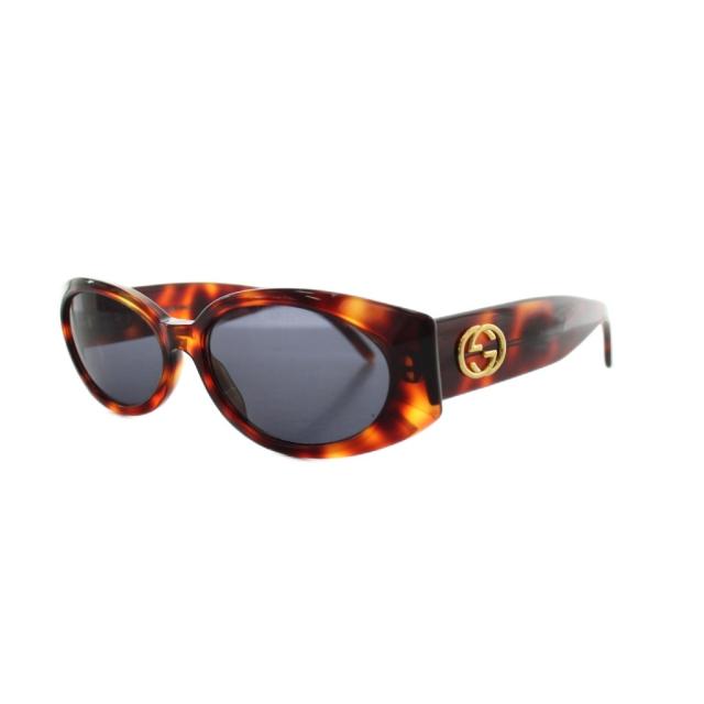 【中古】グッチ GUCCI インターロッキング サングラス べっこう柄 56□16 茶 ブラウン GG 2196/S /AN31 ■GY11 ■OH_1
