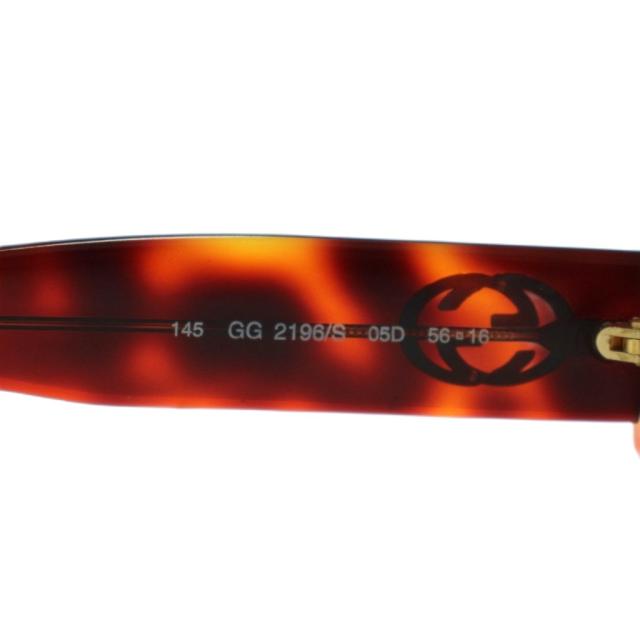 【中古】グッチ GUCCI インターロッキング サングラス べっこう柄 56□16 茶 ブラウン GG 2196/S /AN31 ■GY11 ■OH_8