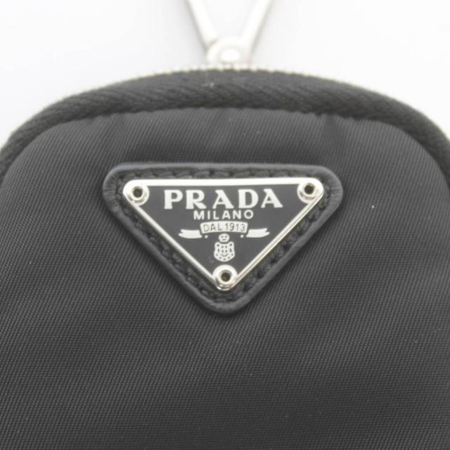 【中古】プラダ PRADA Re-Nylon リナイロン ミニポーチ バッグチャーム 小物入れ キーチェーン 黒 ブラック 1TT119_3
