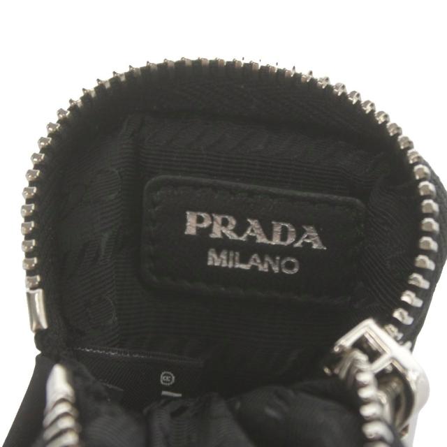 【中古】プラダ PRADA Re-Nylon リナイロン ミニポーチ バッグチャーム 小物入れ キーチェーン 黒 ブラック 1TT119_4