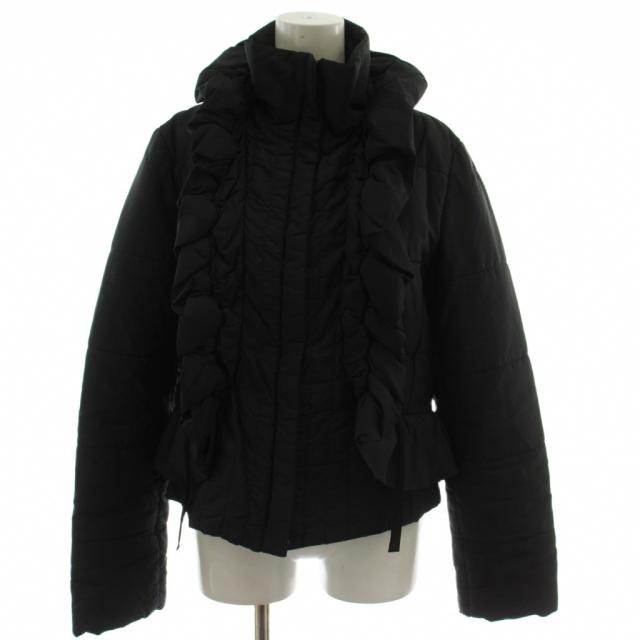 【中古】マックスマーラ ウィークエンドライン MAX MARA WEEKEND LINE 中綿ジャケット 上着 40 黒 長袖