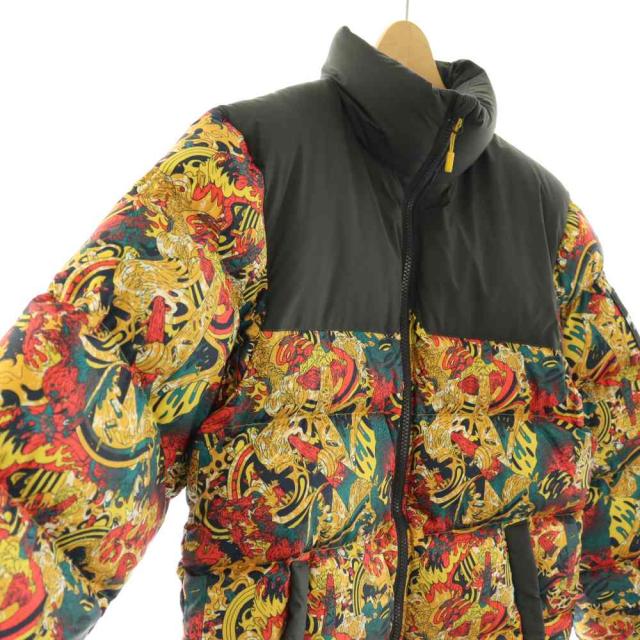 【中古】ザノースフェイス THE NORTH FACE 1992 NUPTSE JACKET ダウンジャケット ロゴ 総柄 XXS マルチカラー_2
