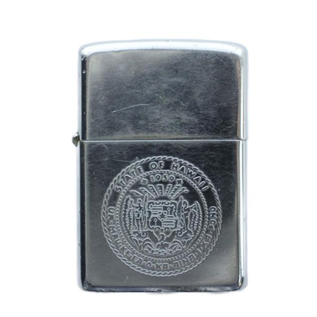 【中古】ジッポー ZIPPO 1980年製 ハワイ州紋章 オイルライター 喫煙具 喫煙グッズ タバコ ロゴ ワンカラー
