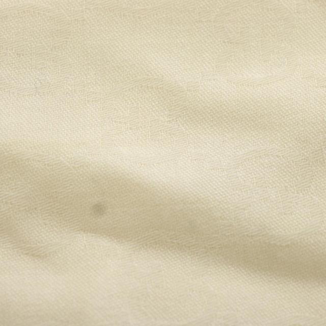 【中古】グッチ GUCCI GG柄 ストール フリンジ ウール シルク混 絹 白 ホワイト /AN76 ■GY42 ■OH レディース_3