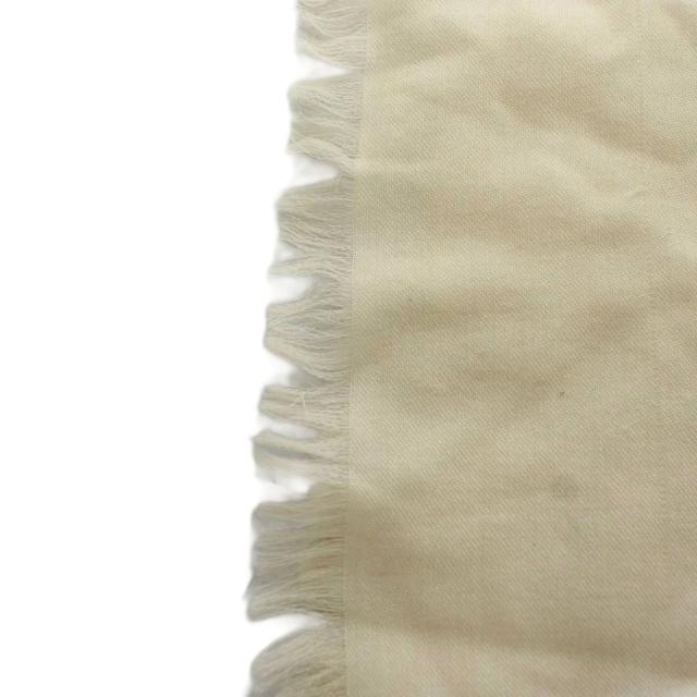 【中古】グッチ GUCCI GG柄 ストール フリンジ ウール シルク混 絹 白 ホワイト /AN76 ■GY42 ■OH レディース_4