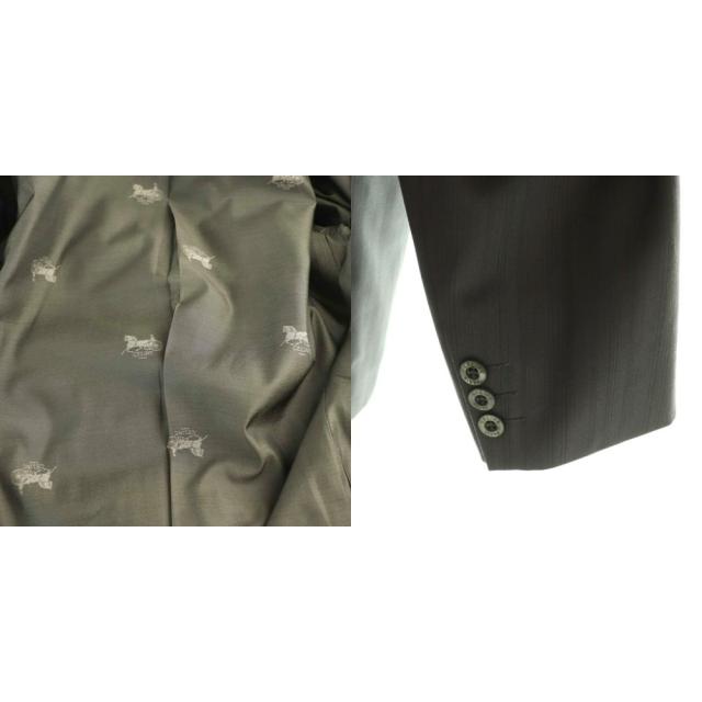 【中古】セリーヌ CELINE セットアップ 3ピース ジャケット パンツ ベスト ロゴ グレー /HK ■GY11 メンズ_6